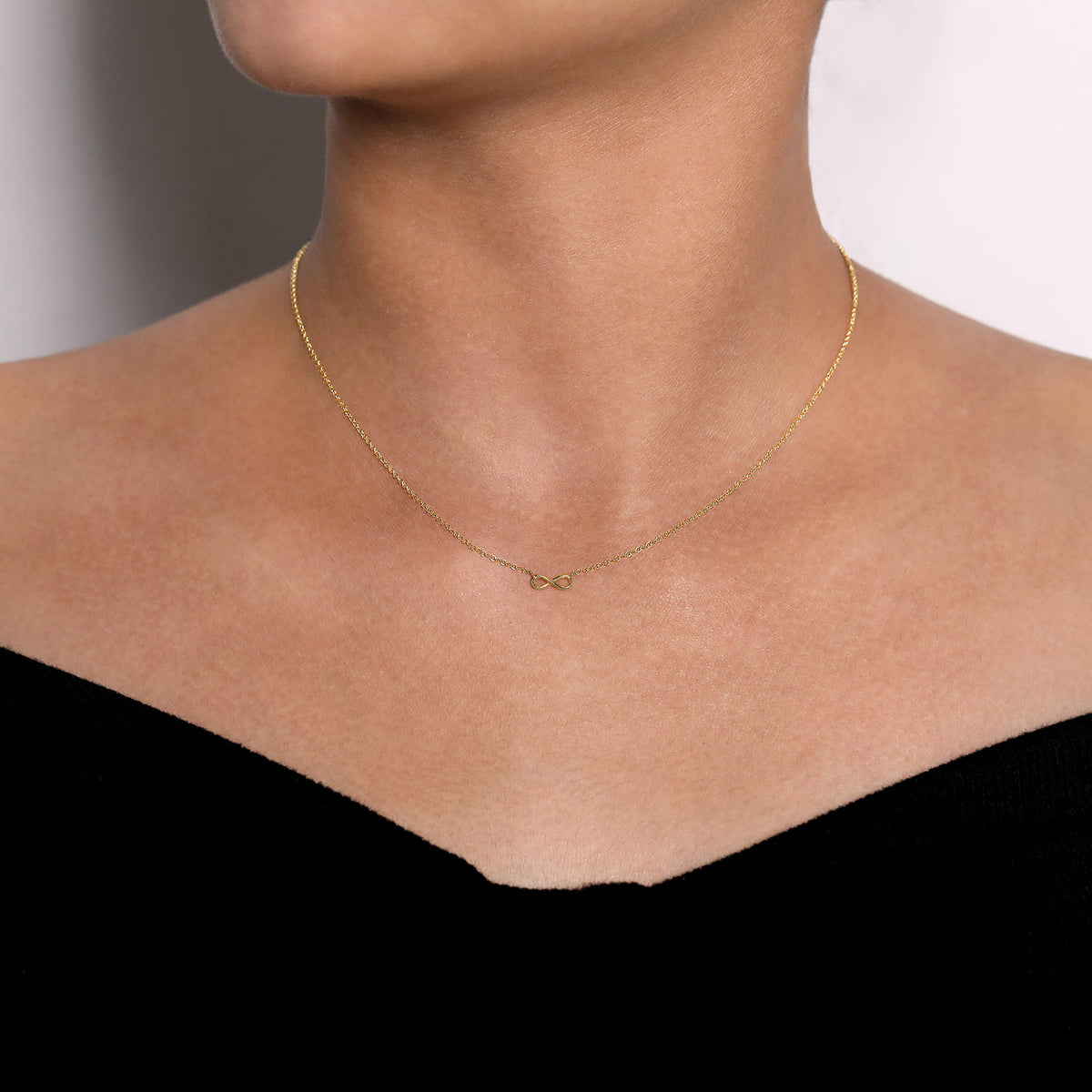 Gabriel & Co. Gold Infinity Necklace