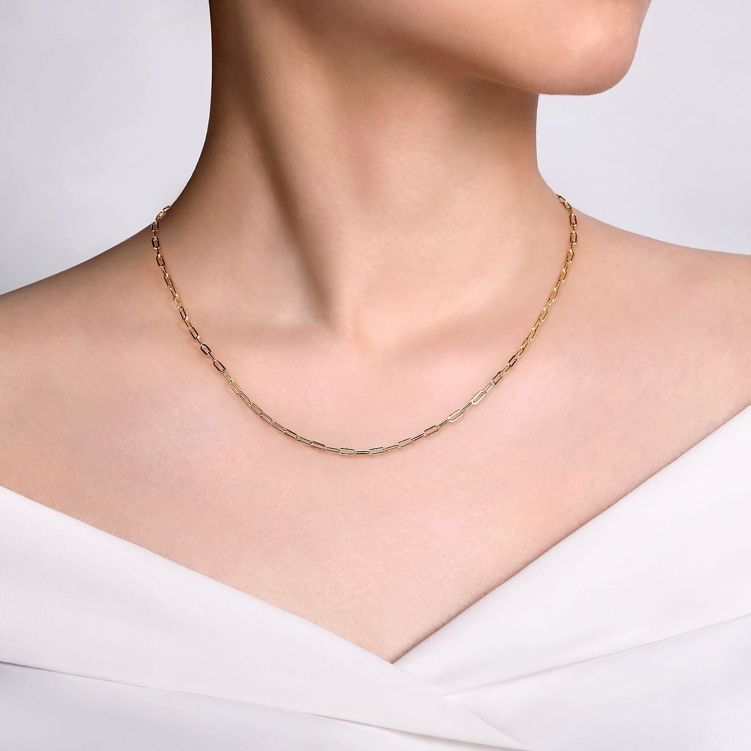 Gabriel & Co. Paper Clip Necklace