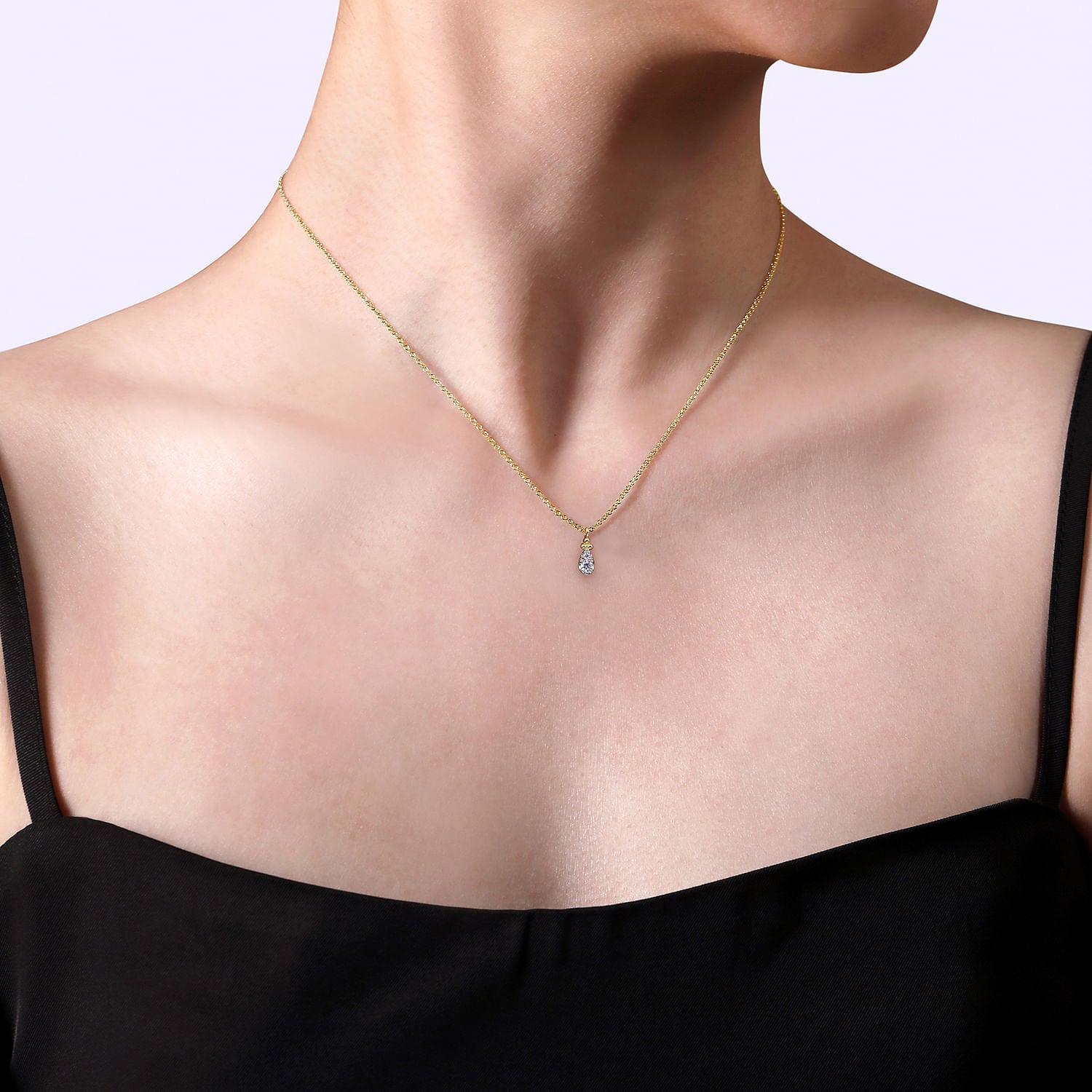 Gabriel & Co. Bujukan Diamond Teardrop Pendant