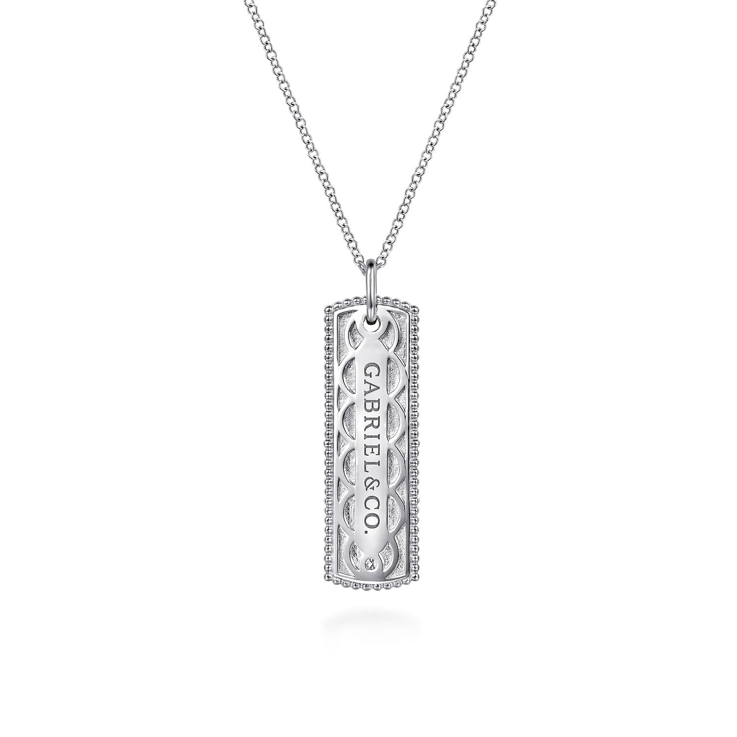 Gabriel & Co. Bujukan Diamond ID Necklace