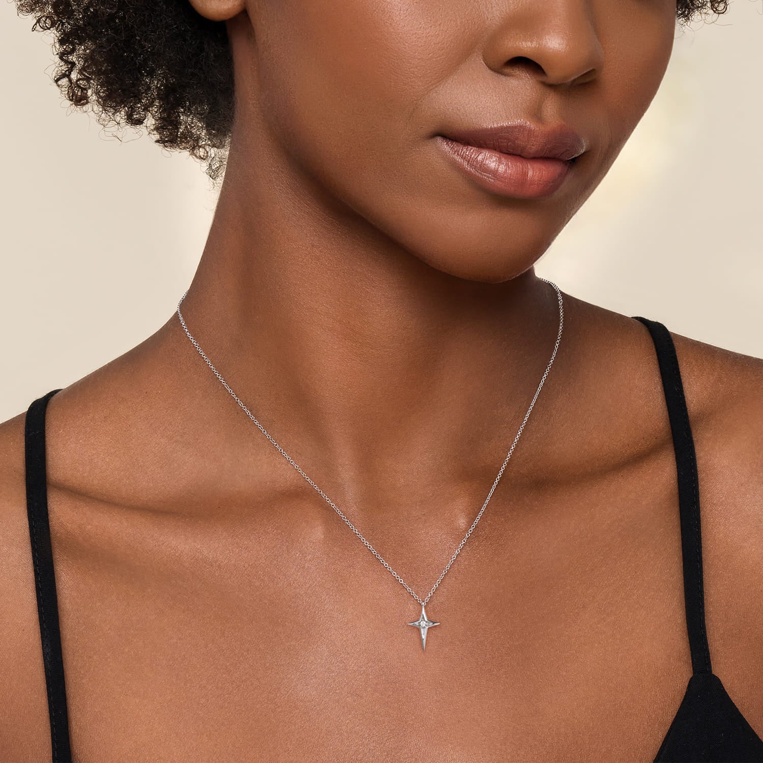 Gabriel & Co. Bujukan Diamond Cross Pendant