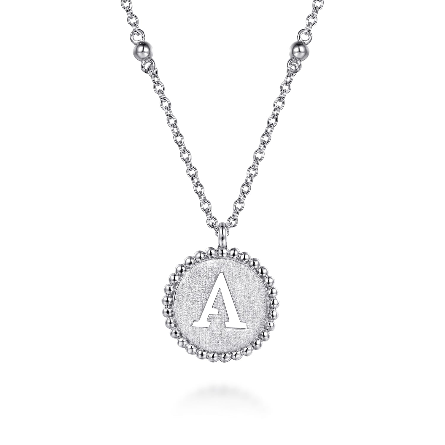 Gabriel & Co. Bujukan Initial A Medallion Pendant