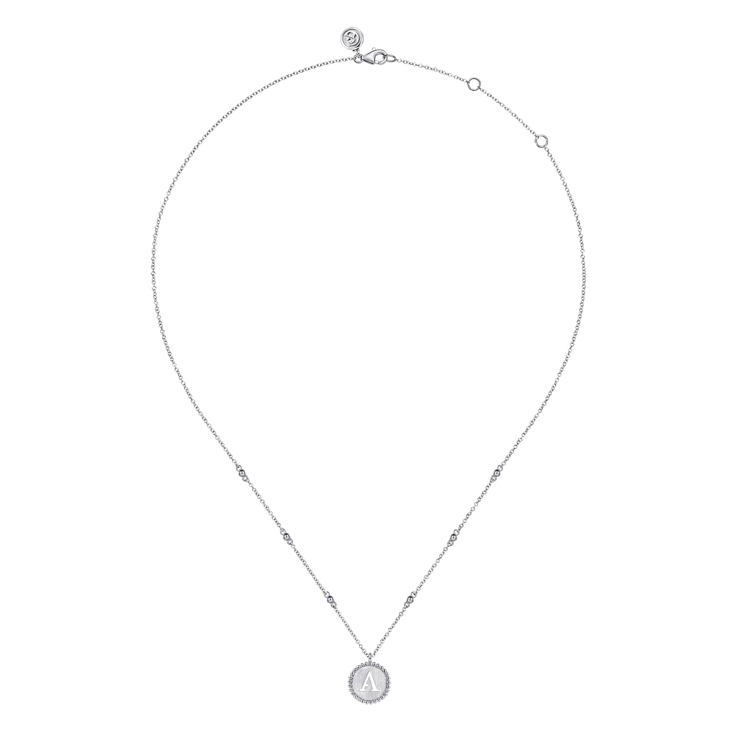 Gabriel & Co. Bujukan Initial A Medallion Pendant