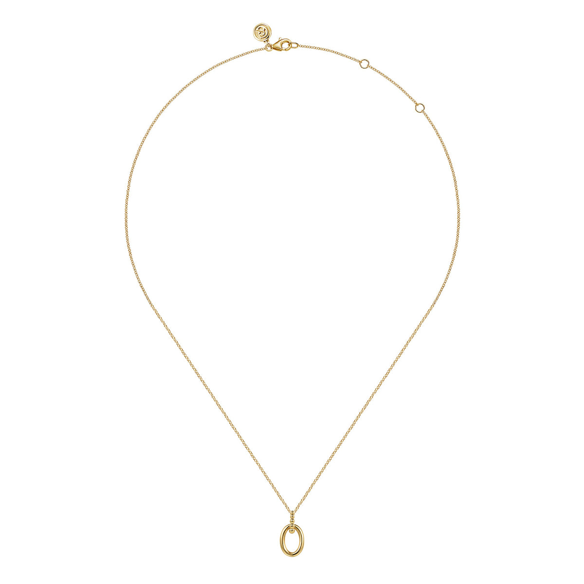Gabriel & Co. Oval Ring Bujukan Pendant Necklace