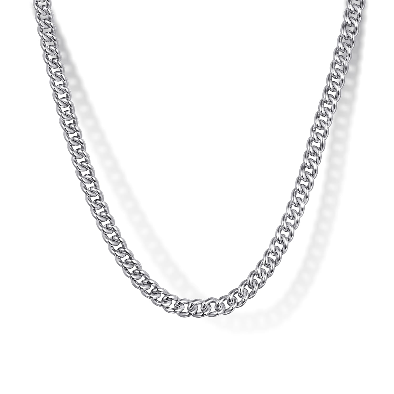 Gabriel & Co. 3mm Men's Solid Link Chain Necklace