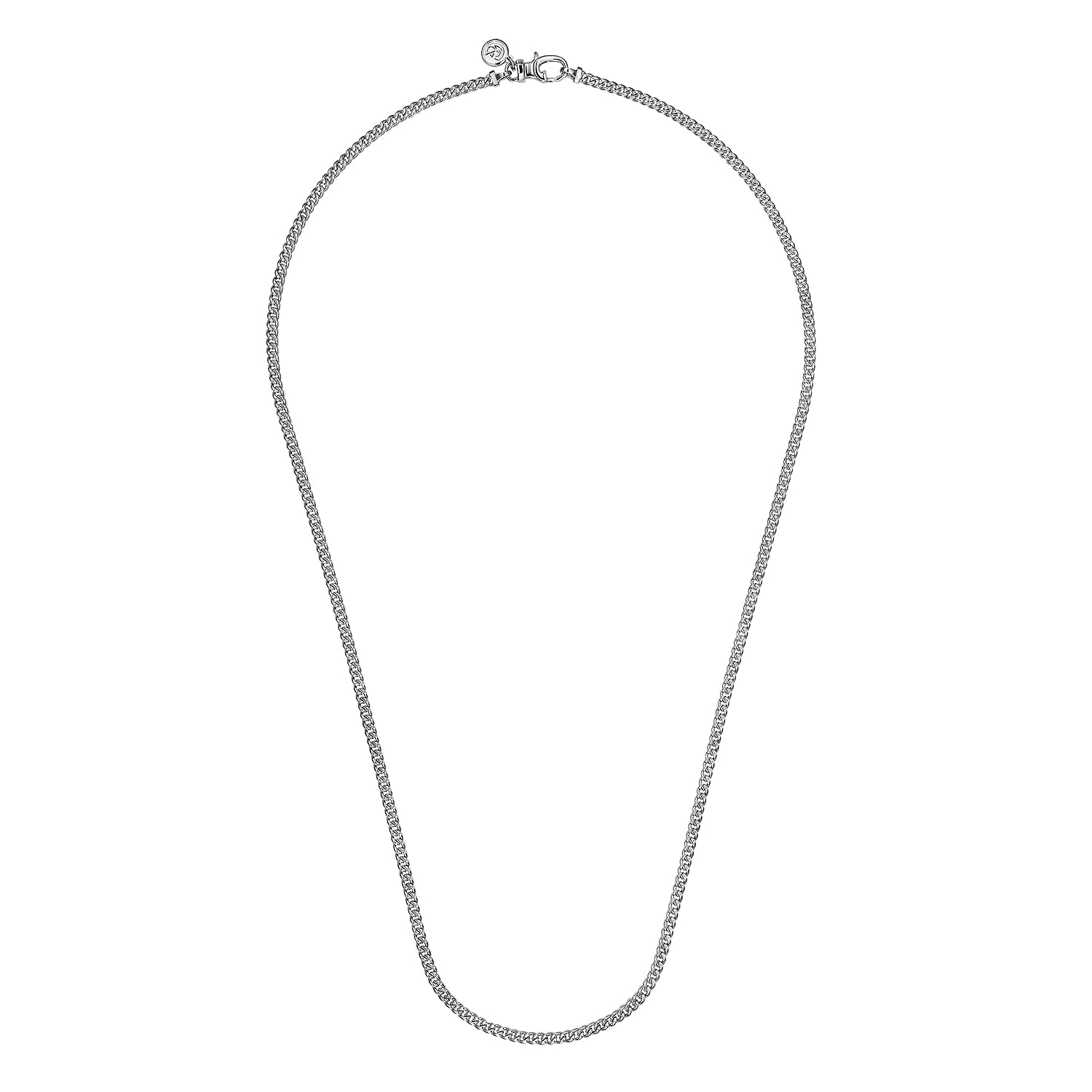 Gabriel & Co. 3mm Men's Solid Link Chain Necklace