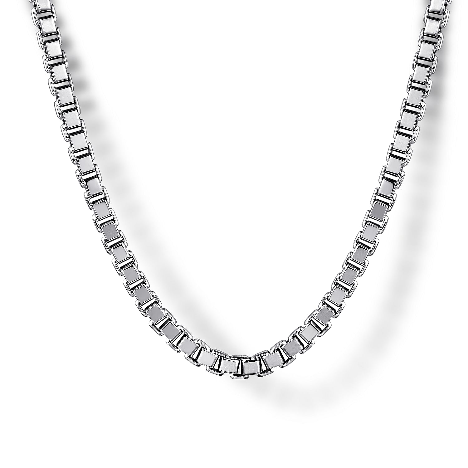 Gabriel & Co. Solid Men's Box Chain Necklace