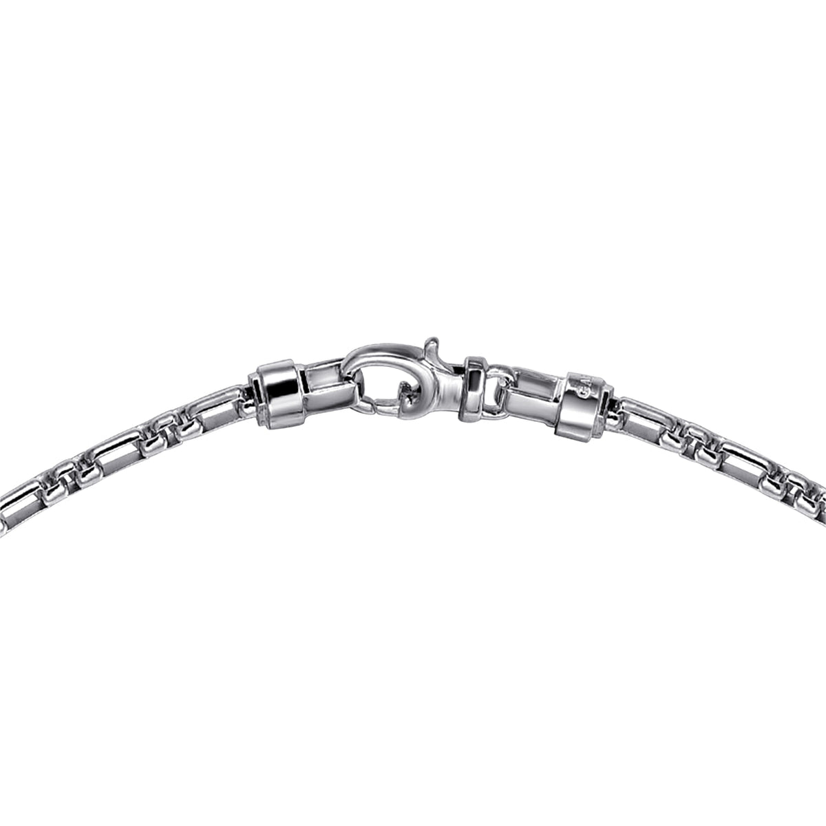 Gabriel & Co. 3mm Men's Solid Figaro Link Chain Necklace