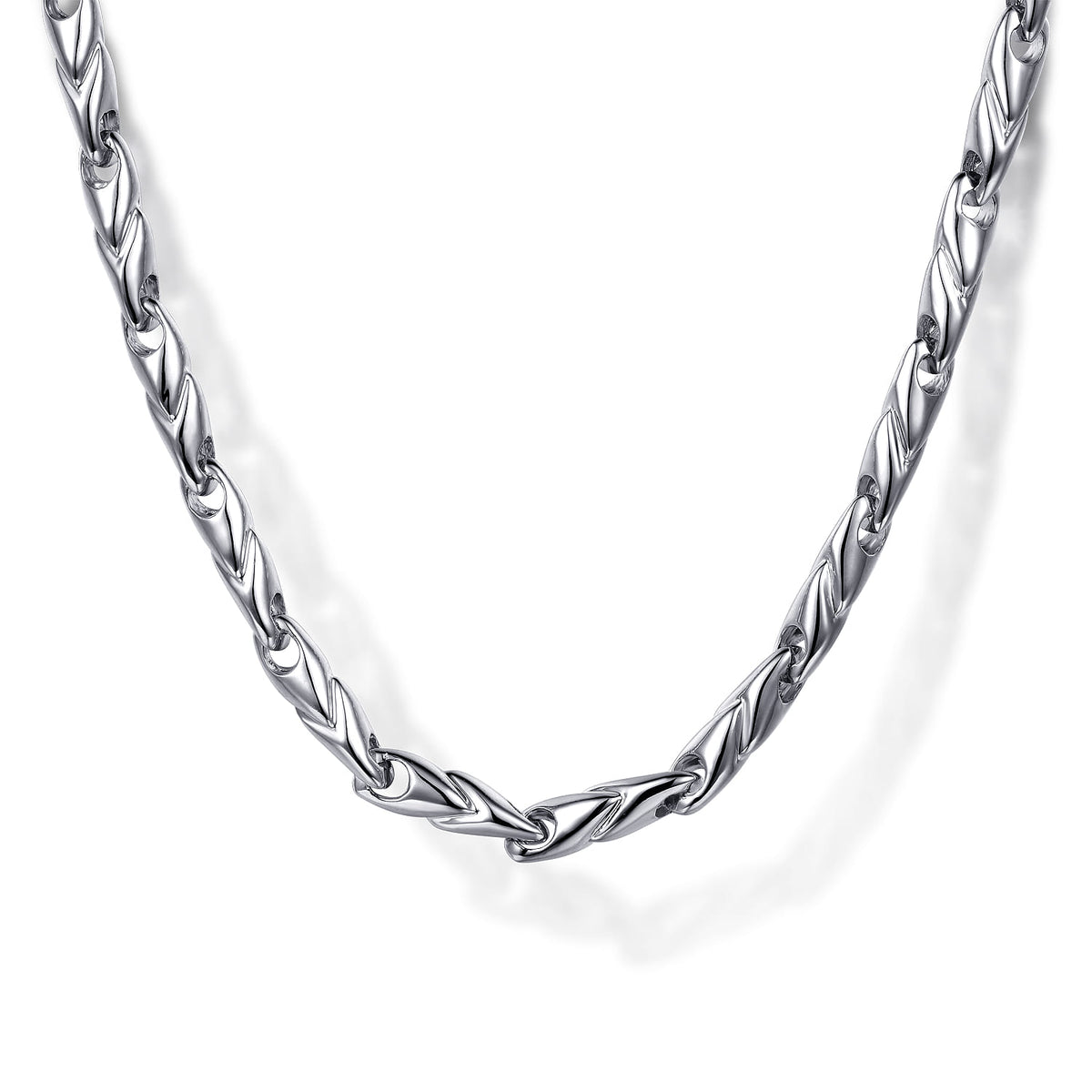 Gabriel & Co. 3.2 mm Men's Hollow Link Chain Necklace