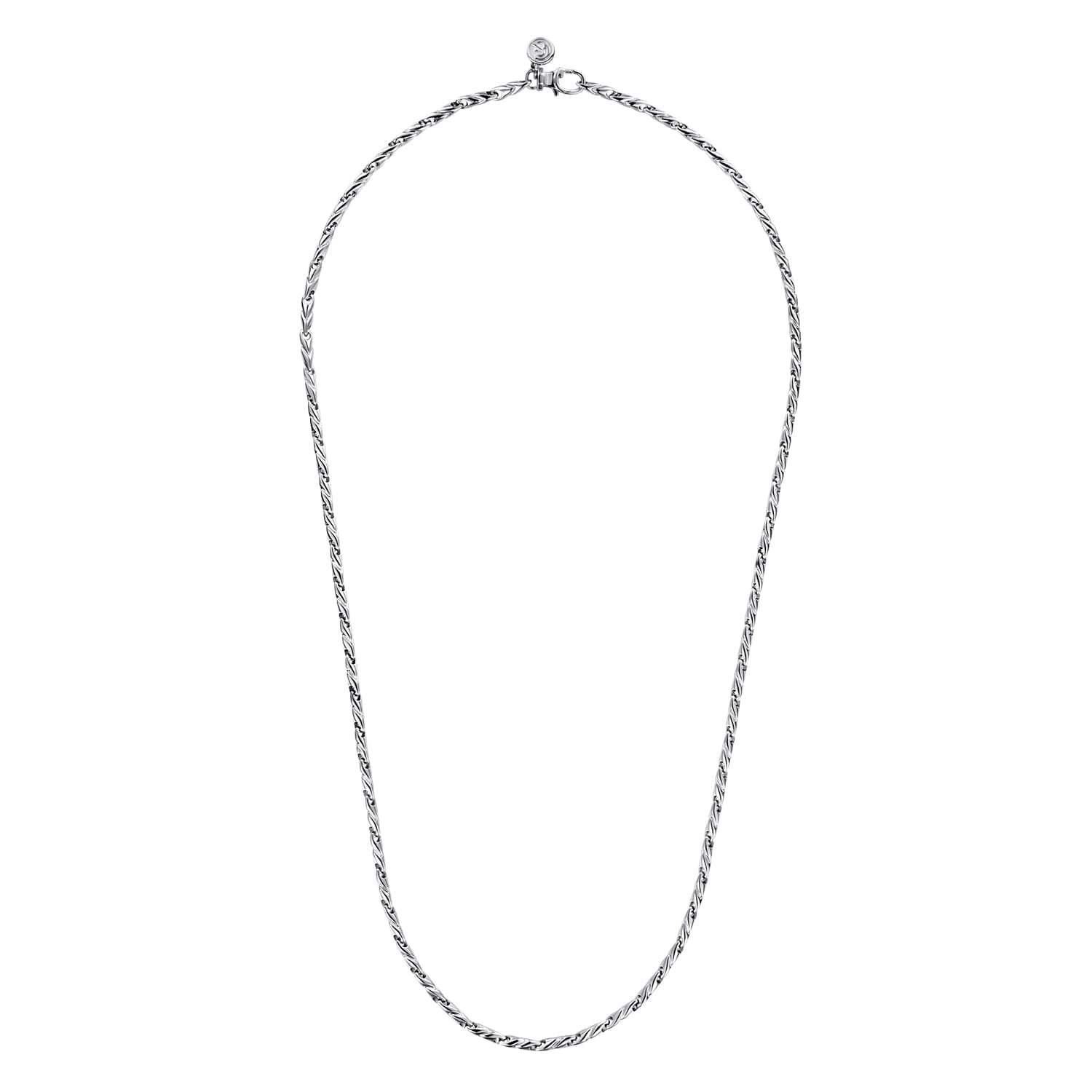 Gabriel & Co. 3.2 mm Men's Hollow Link Chain Necklace
