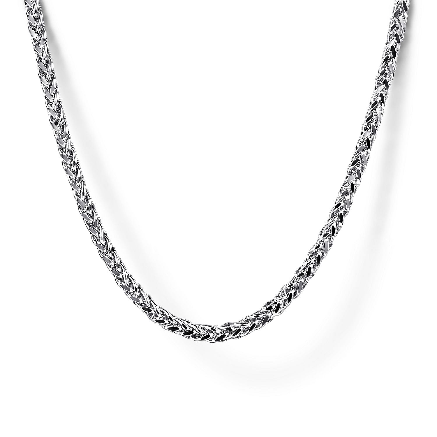 Gabriel & Co. Solid Men's Wheat Chain Necklace