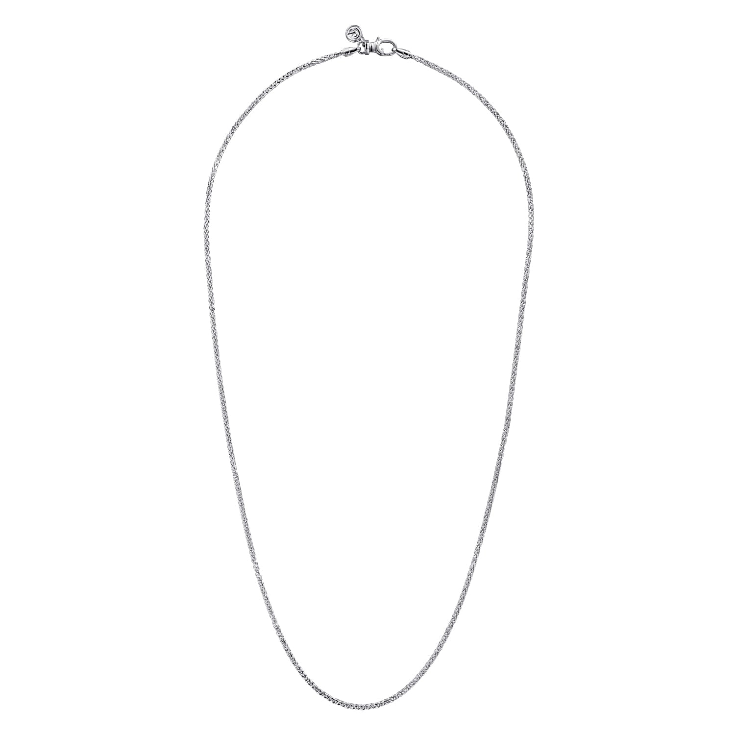 Gabriel & Co. Solid Men's Wheat Chain Necklace