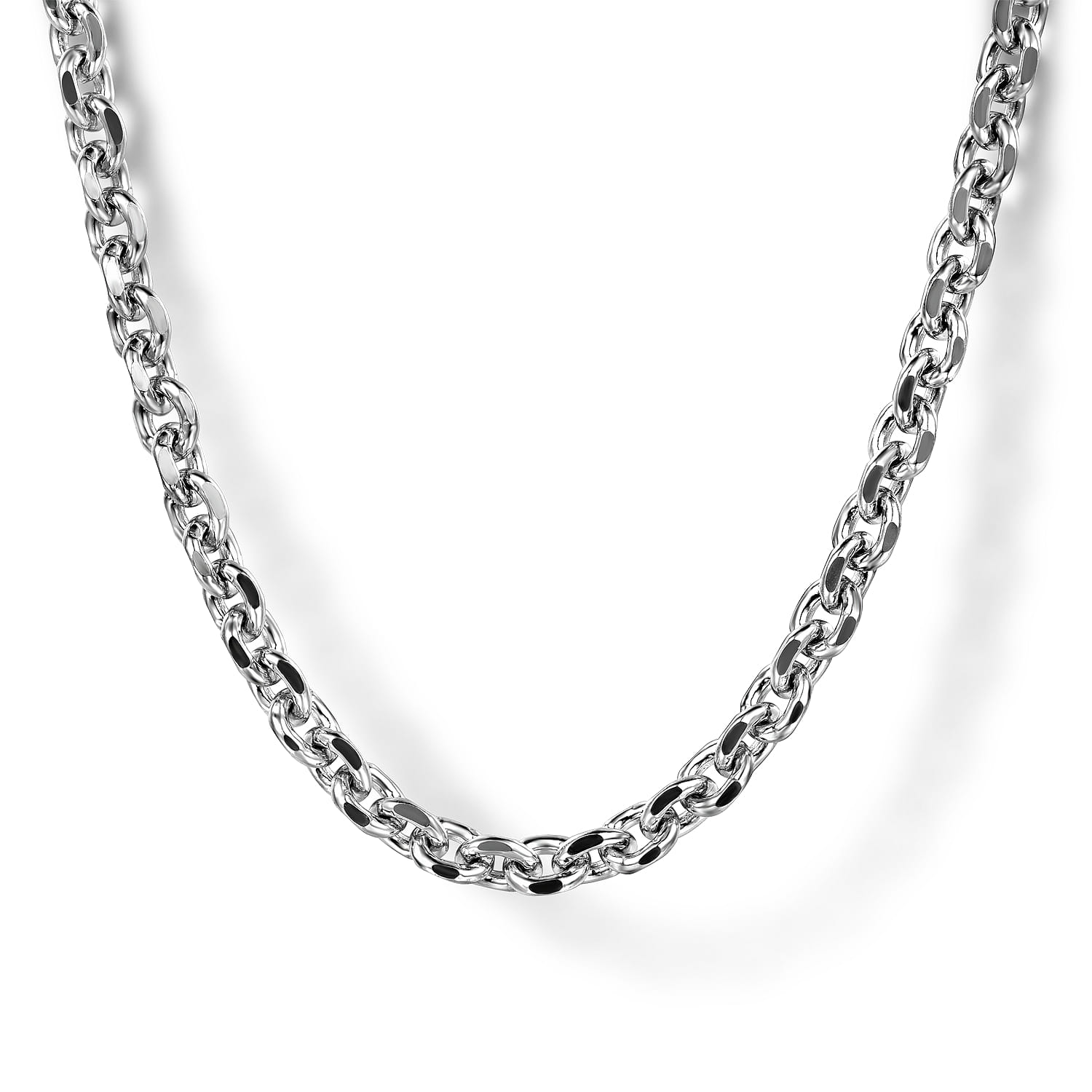 Gabriel & Co. 3.6 mm Men's Solid Link Chain Necklace