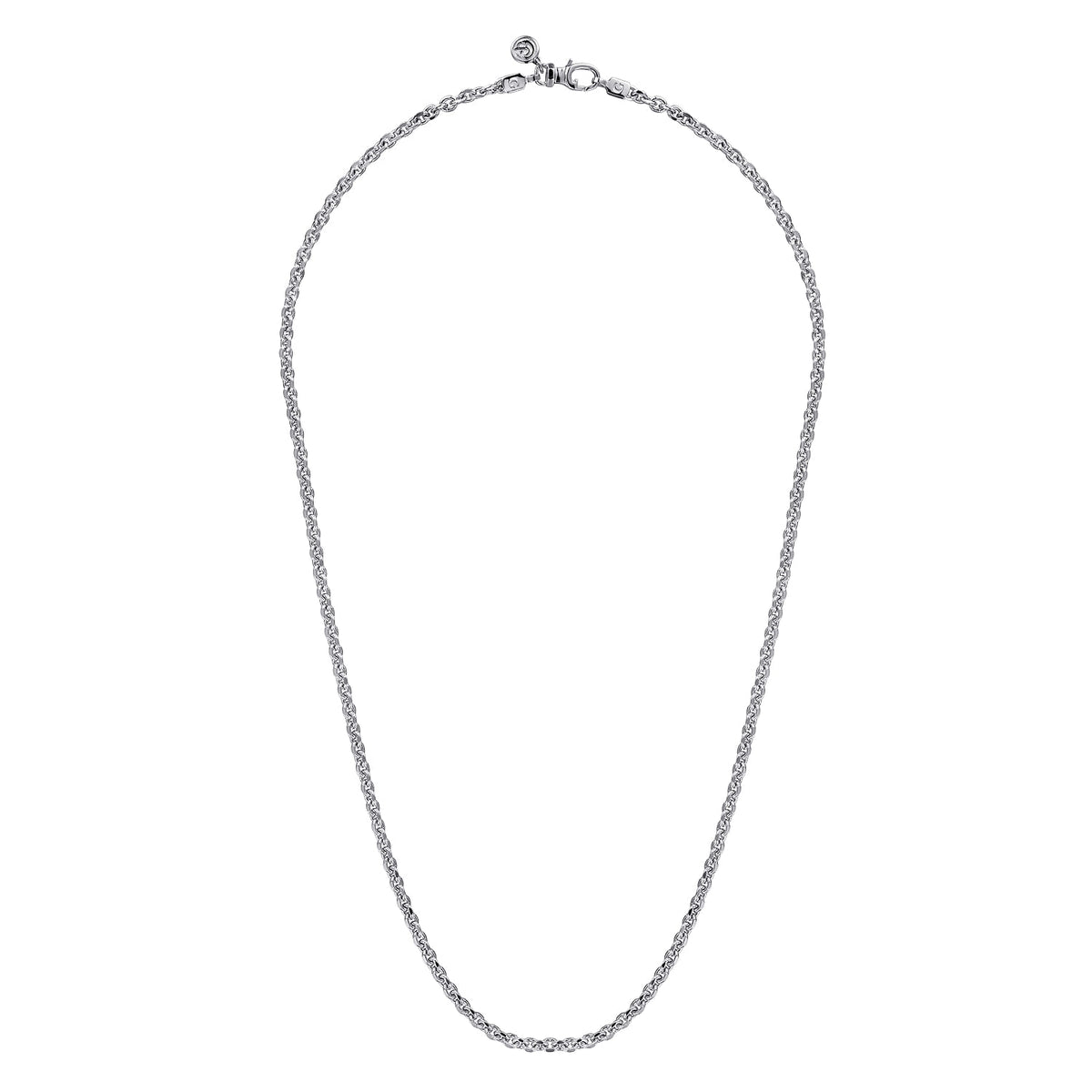 Gabriel & Co. 3.6 mm Men's Solid Link Chain Necklace