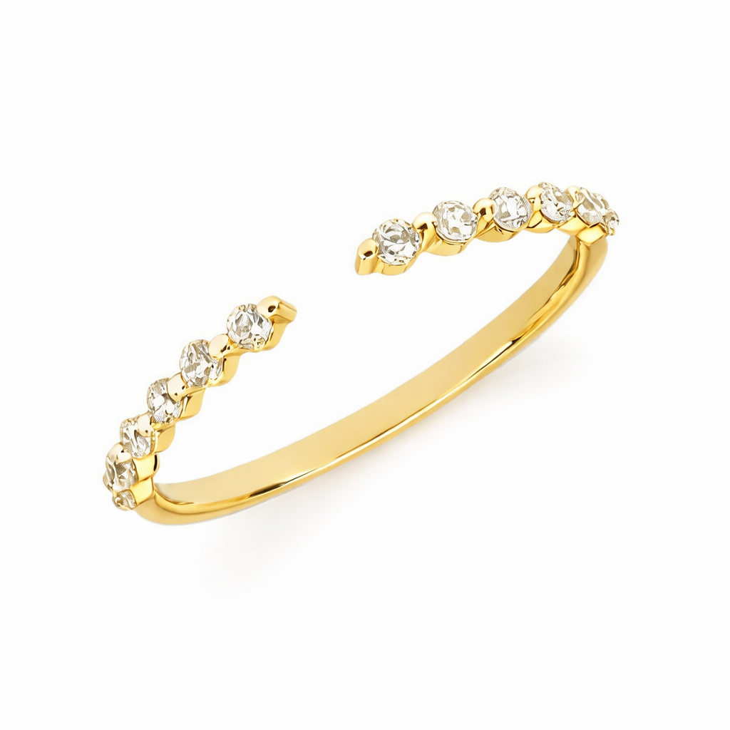 Open Wrap Diamond Band