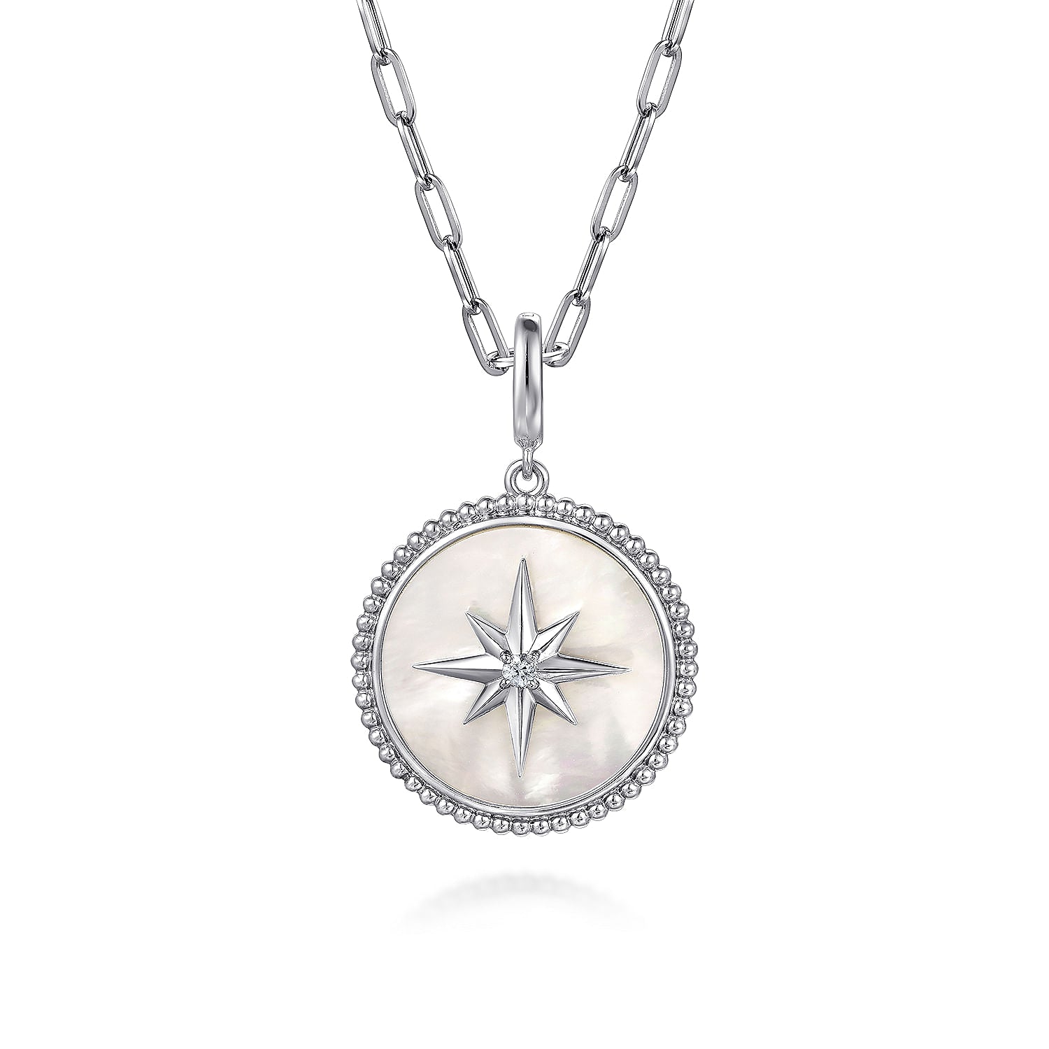 Gabriel & Co. Bujukan  Starburst Medallion Pendant With Detachable Bail
