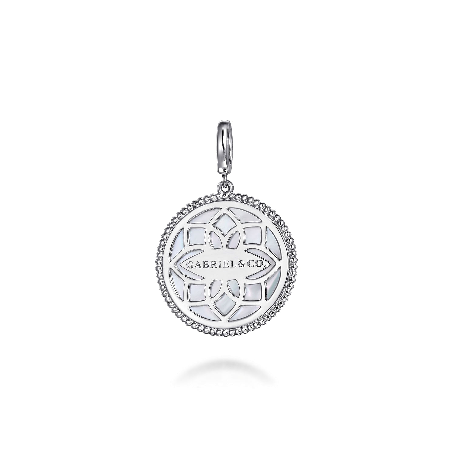 Gabriel & Co. Starburst Blue Sapphire and White Sapphire Bujukan Medallion Pendant