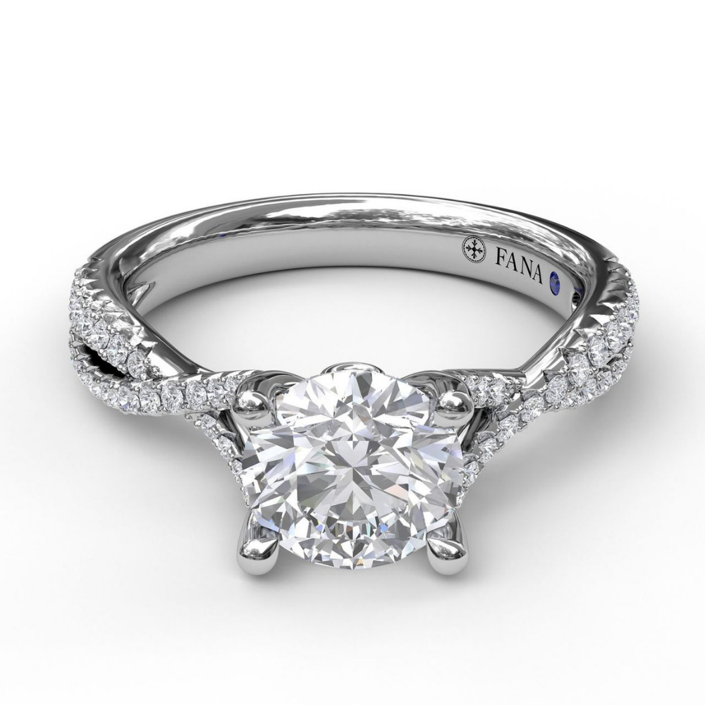 Fana Twist Diamond Engagement Ring