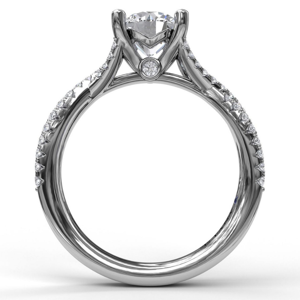 Fana Twist Diamond Engagement Ring