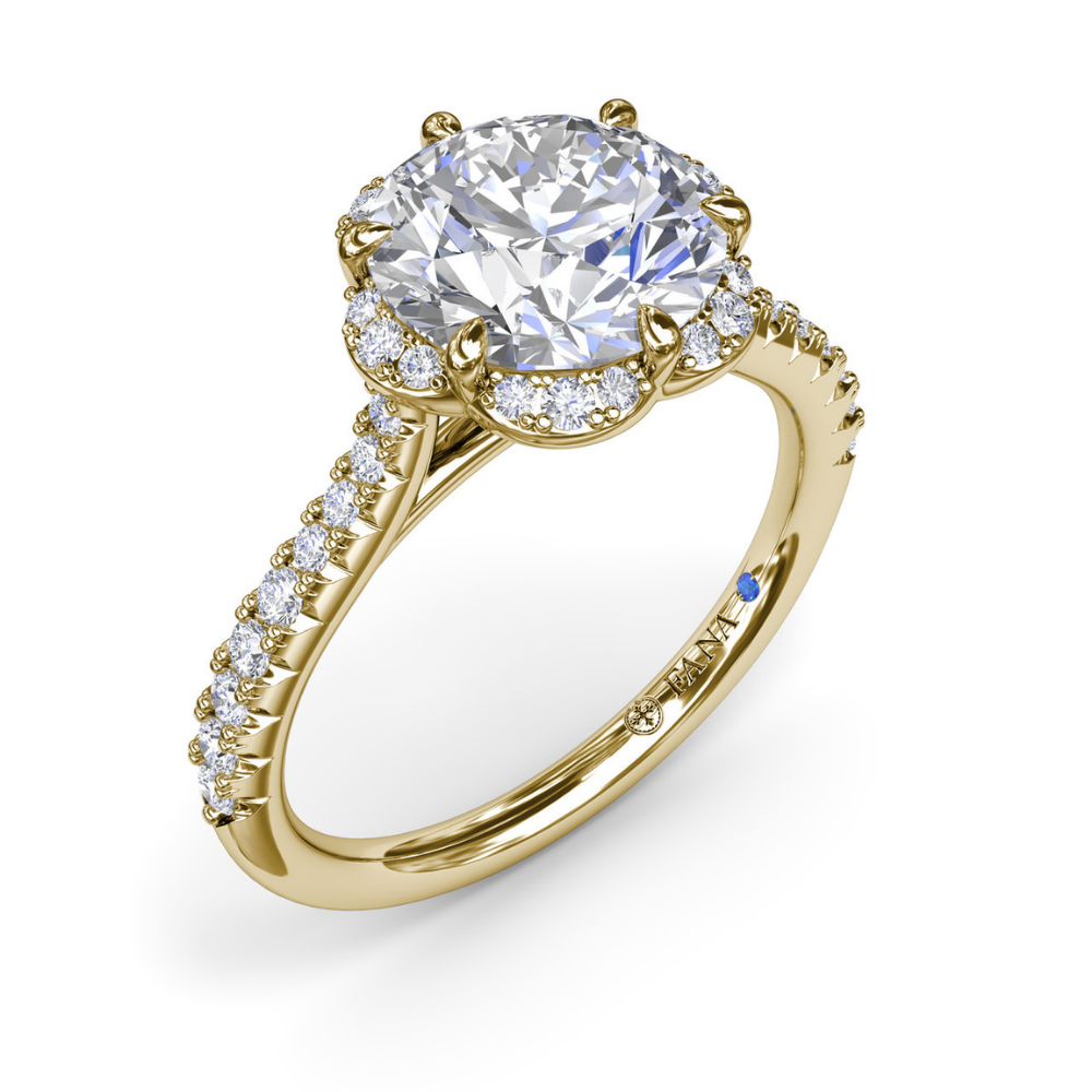 Fana Blossoming Halo Diamond Engagement Ring