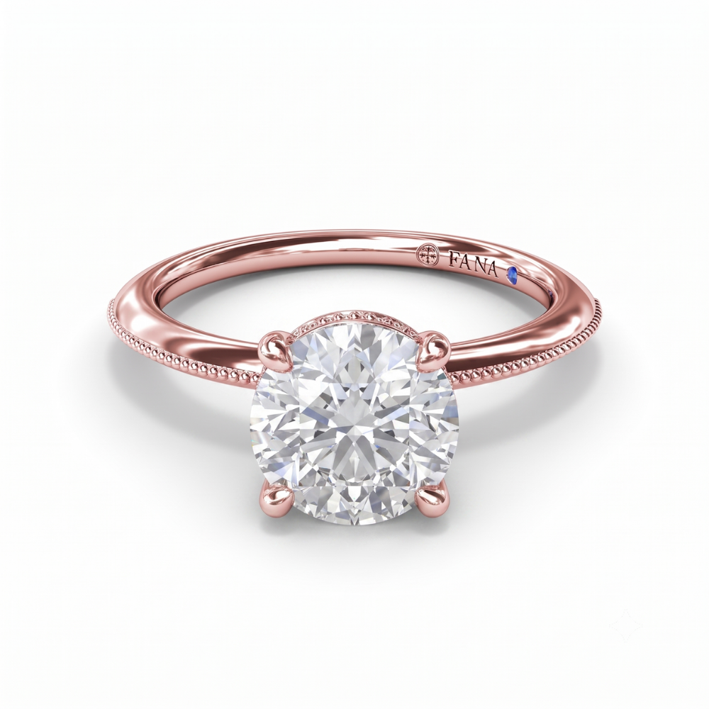 Fana Knife-Edge Diamond Engagement Ring
