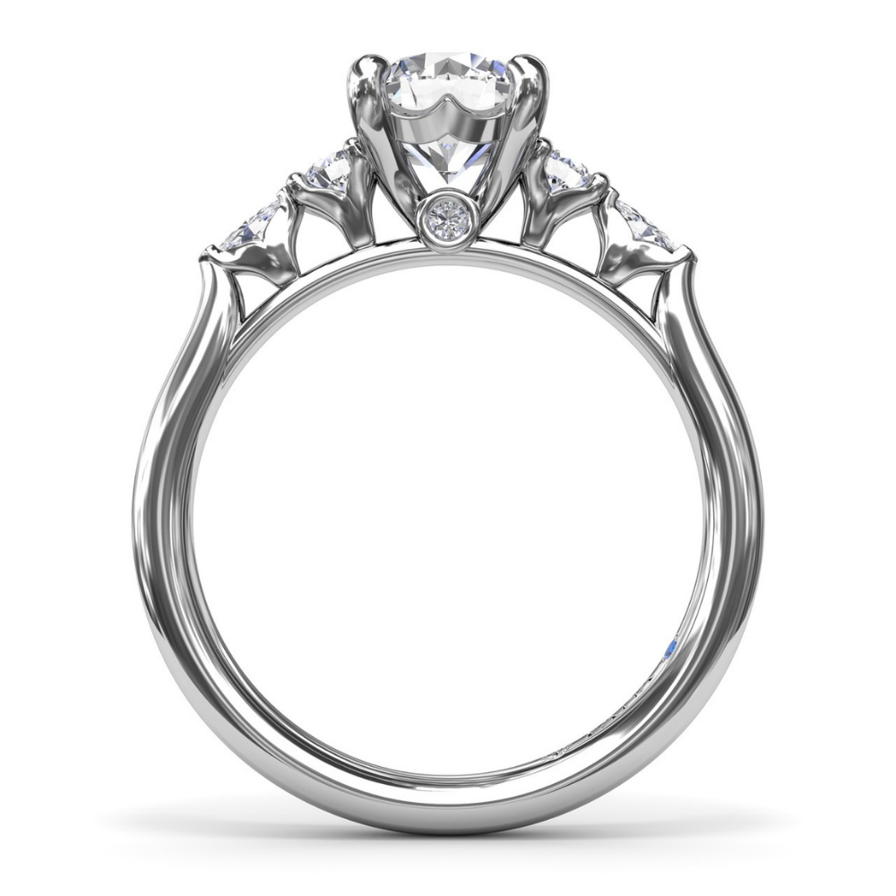 Fana Delicate Round Diamond Engagement Ring