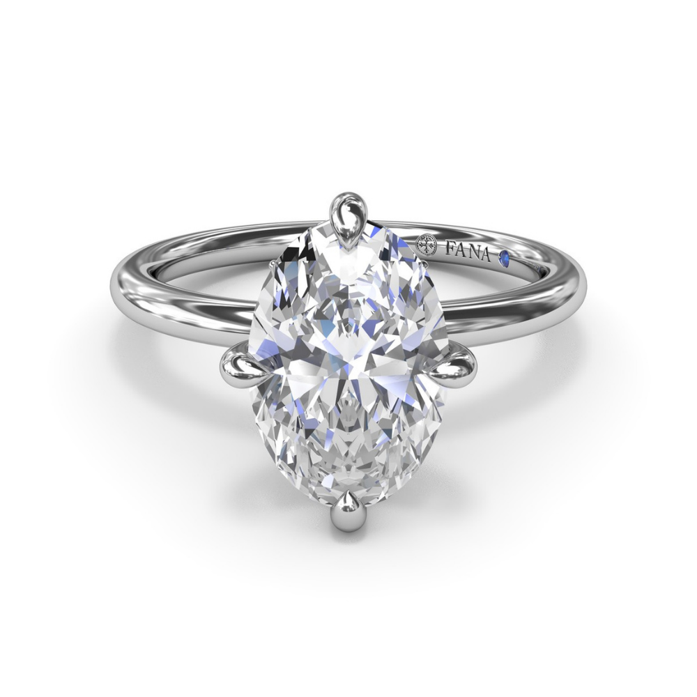 Fana Four Prong Solitaire Diamond Engagement Ring