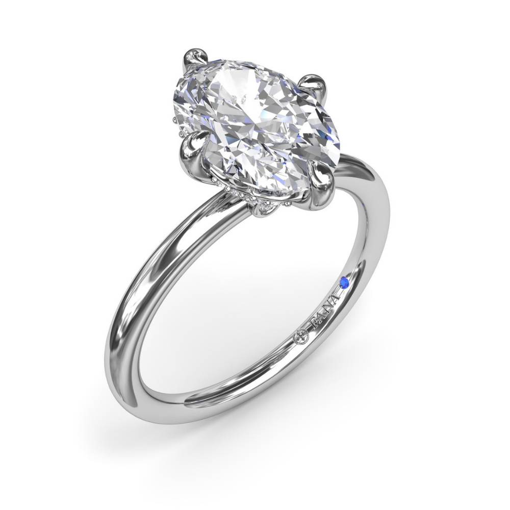 Fana Four Prong Solitaire Diamond Engagement Ring