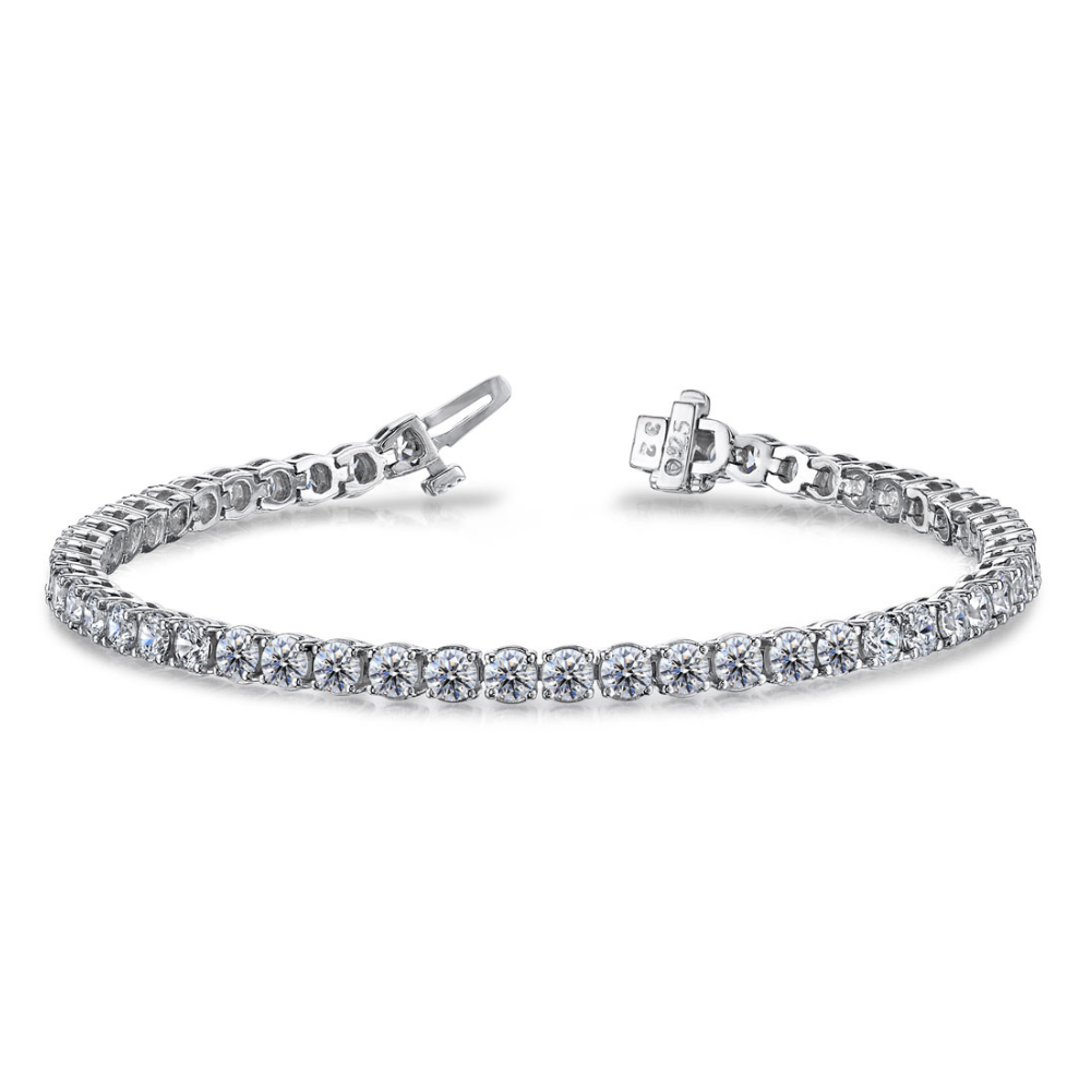 Straight Diamond Tennis Bracelet
