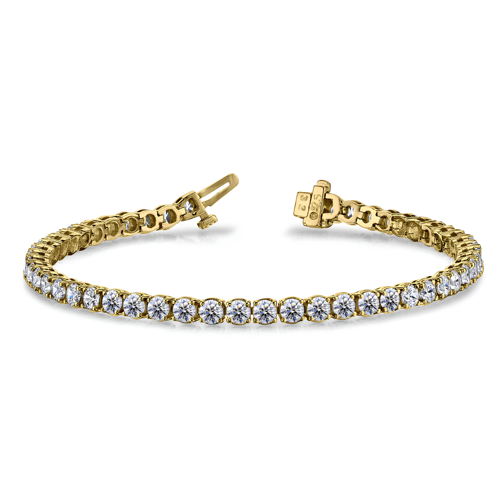 Straight Diamond Tennis Bracelet