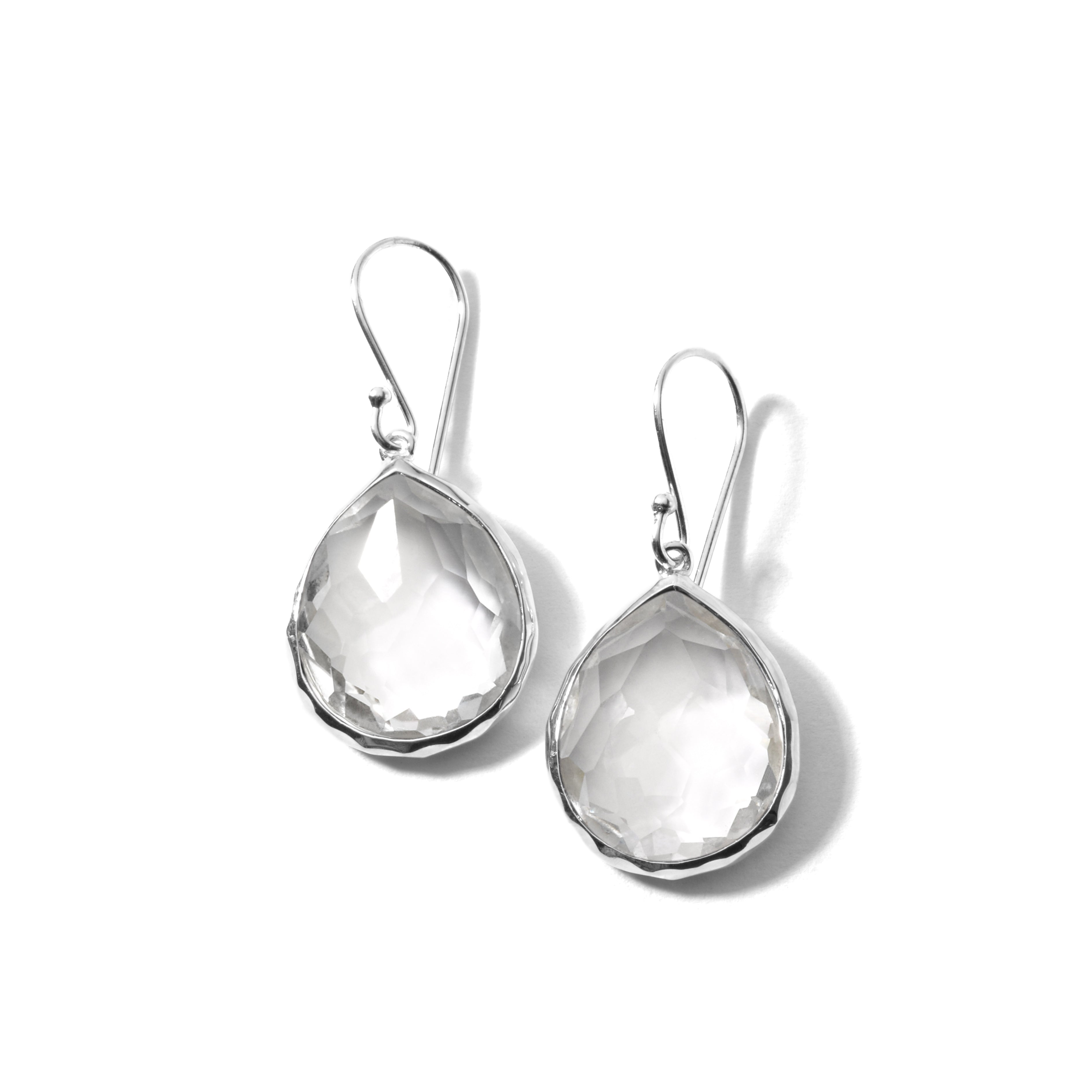 IPPOLITA Rock Candy Rock Crystal Teardrop Earrings in Sterling Silver