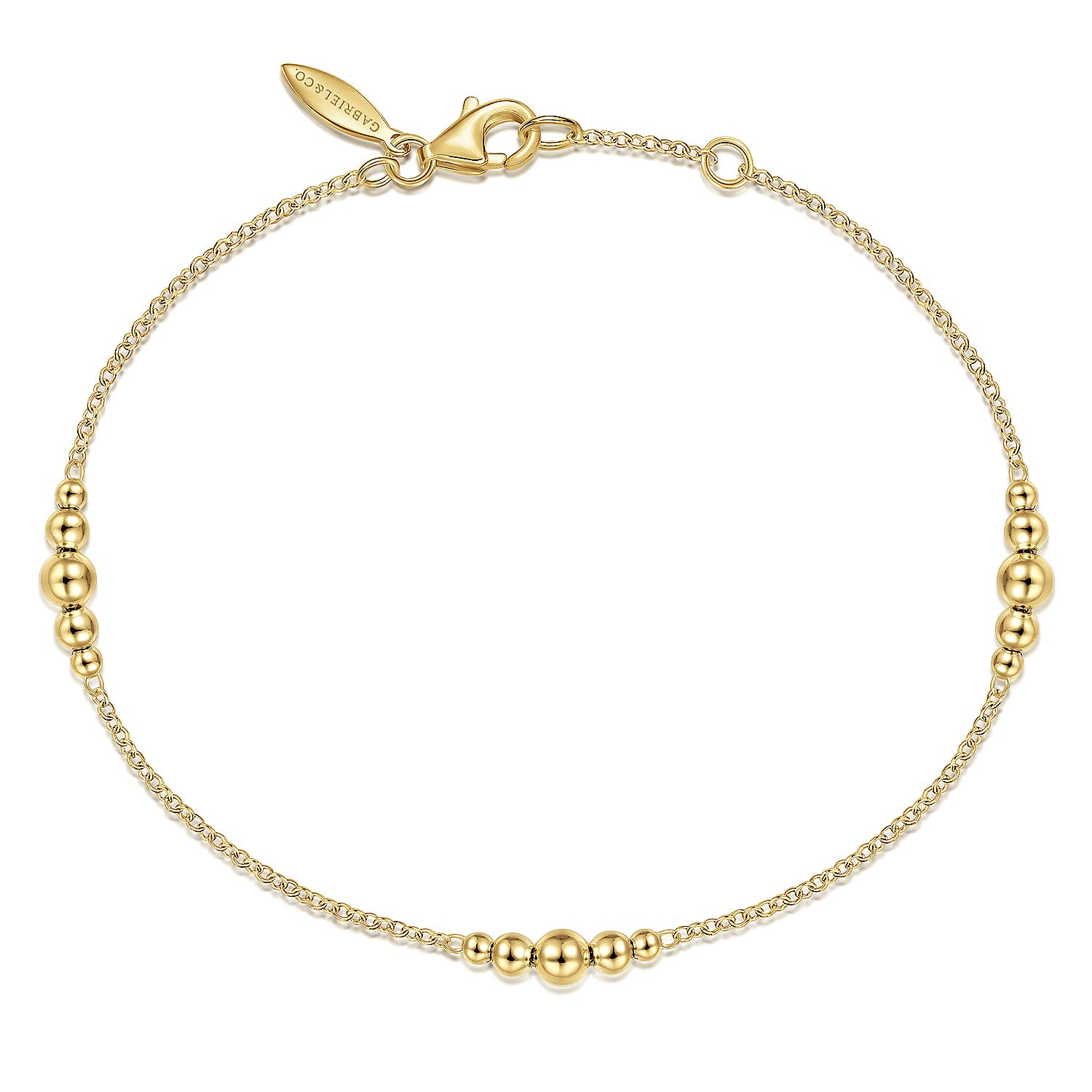 Gabriel & Co. Graduating Bead Station Bracelet