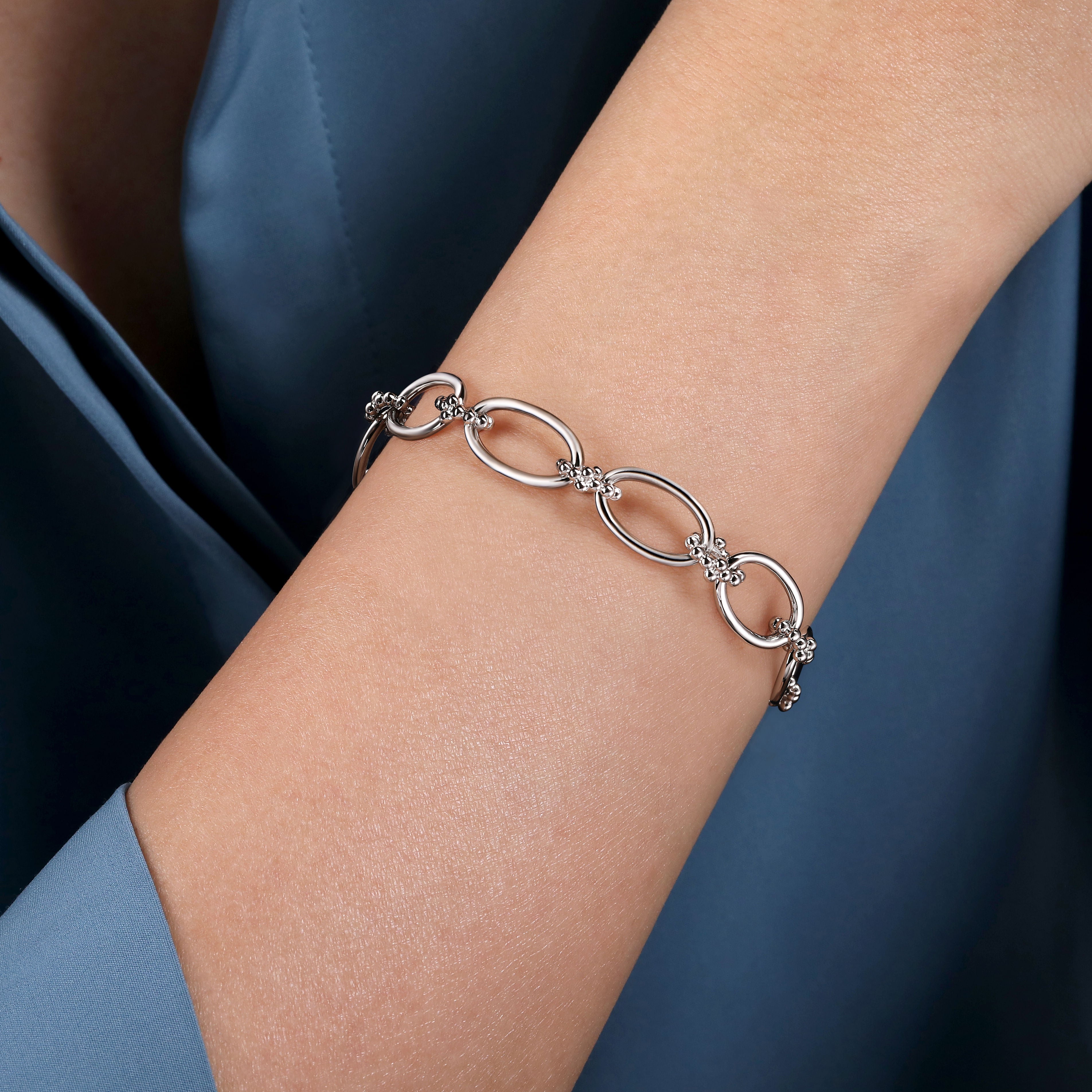 Gabriel & Co. Bujukan Oval Link Bracelet