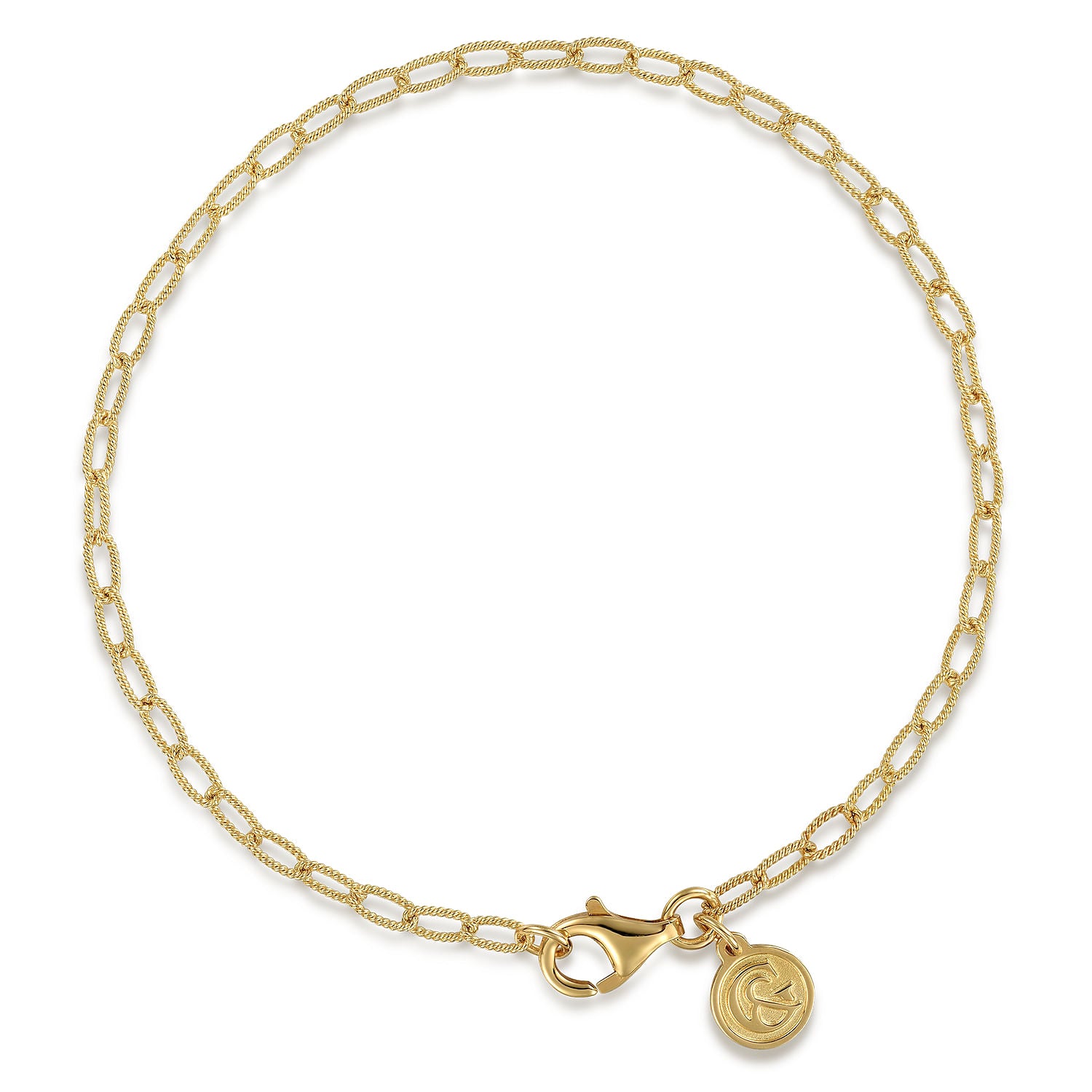 Gabriel & Co.Oval Link Gold Bracelet