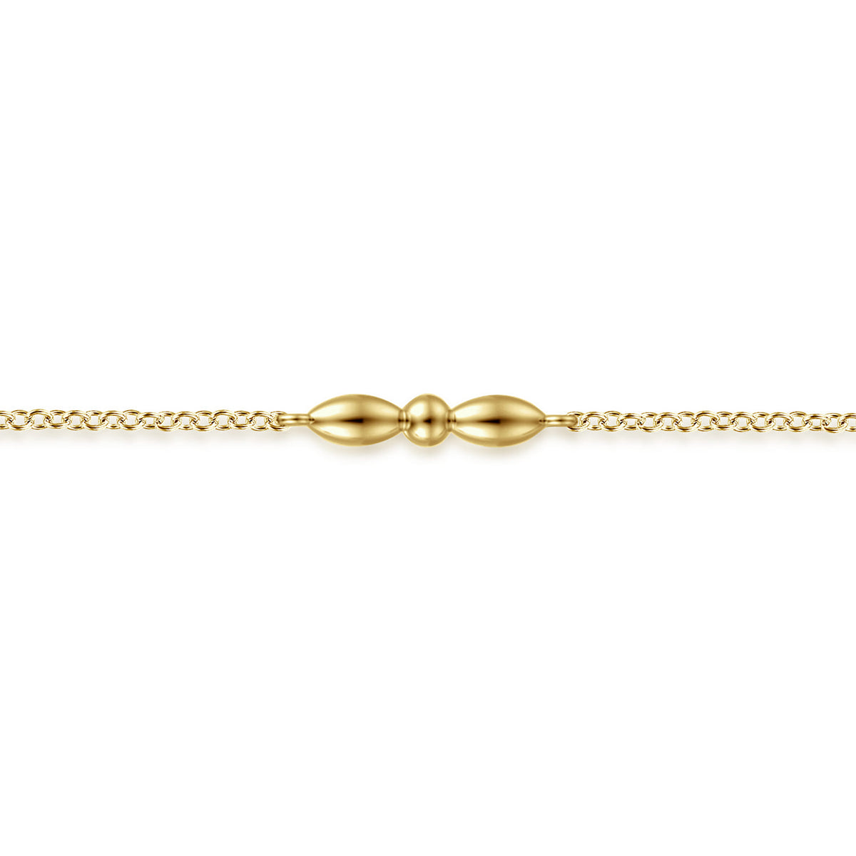 Gabriel & Co. Bujukan Ball Puffy Marquise Station Bracelet