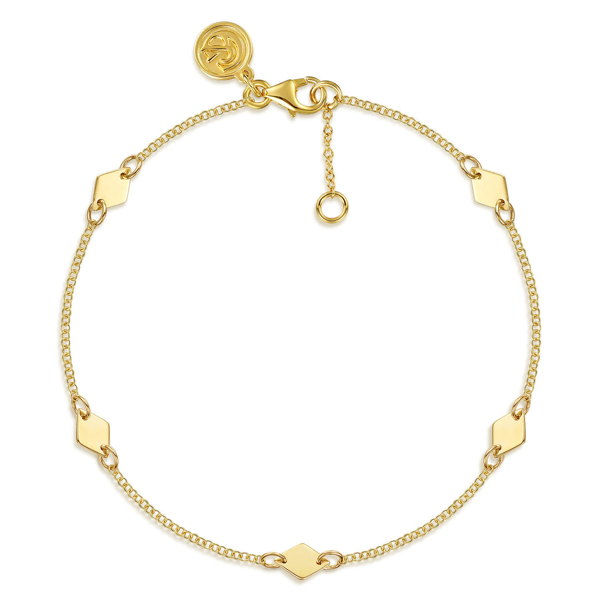 Gabriel & Co. Rhombus Station Bracelet