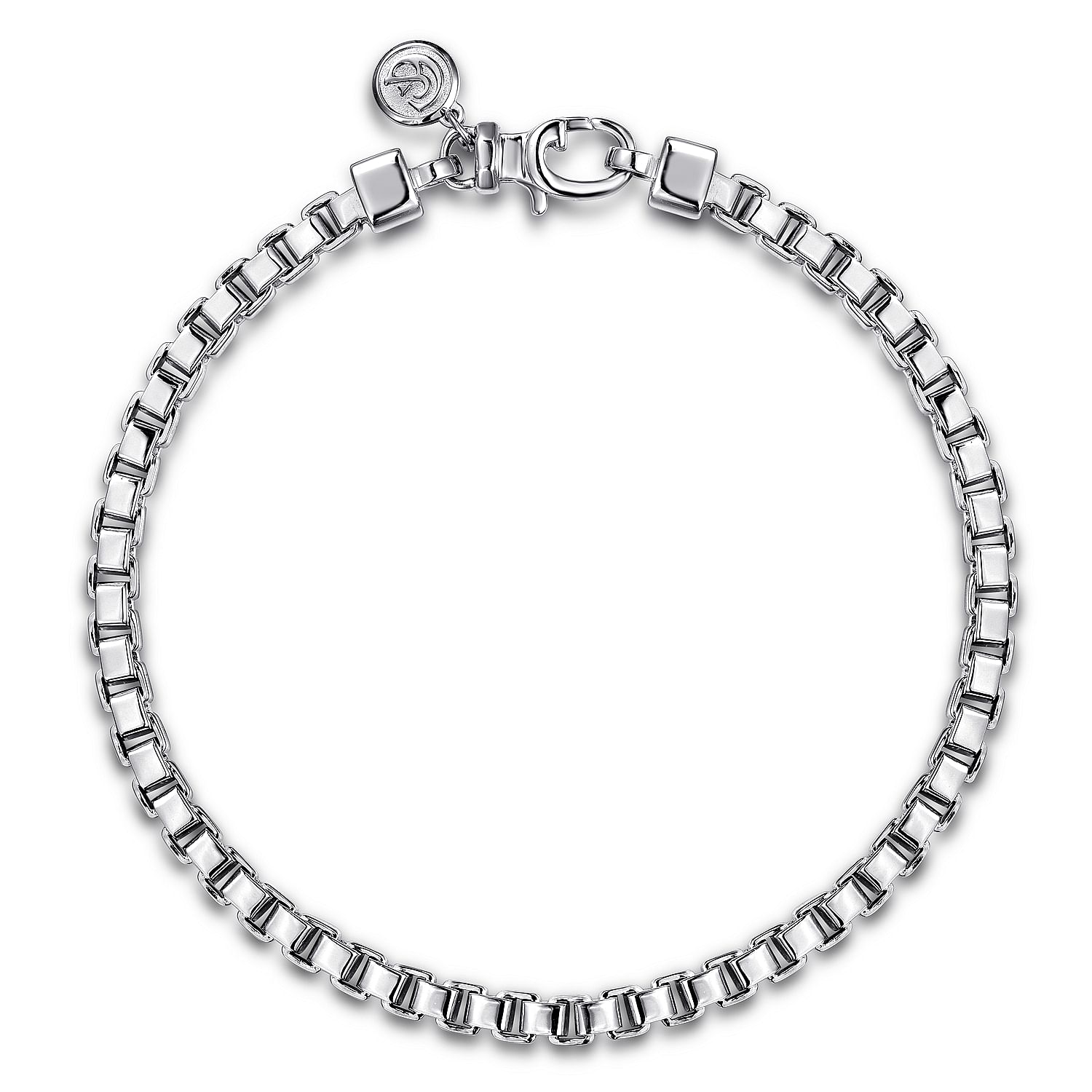 Gabriel & Co. 5mm Men's Solid Box Chain Bracelet