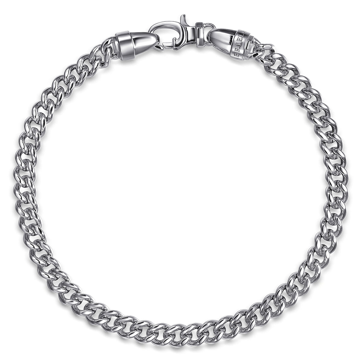 Gabriel & Co. 6mm Men's Solid Cuban Chain Bracelet