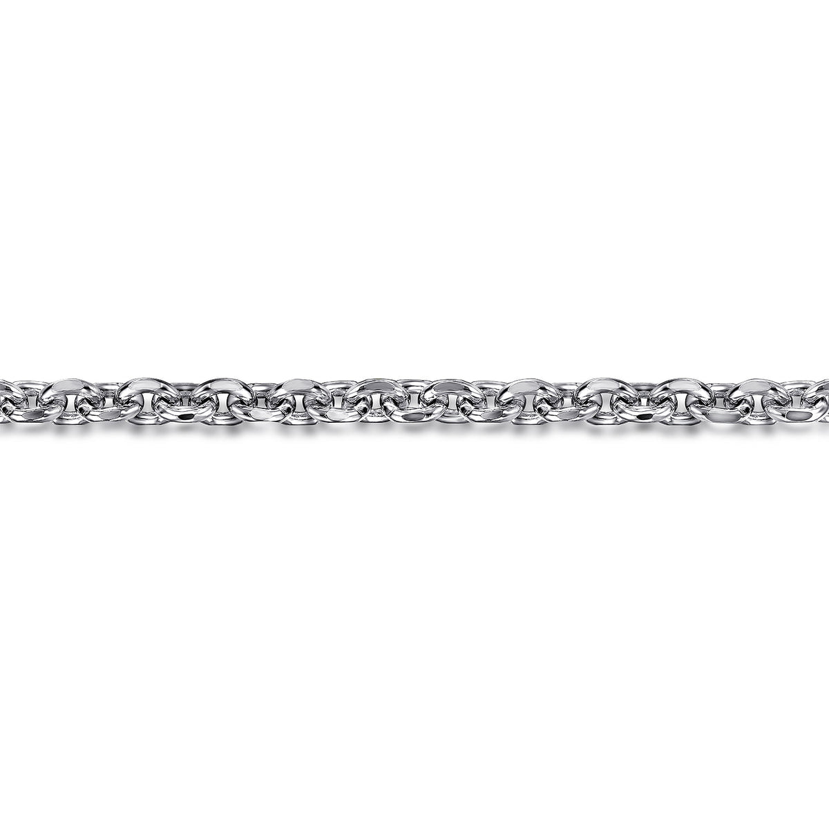 Gabriel & Co. 4mm Men's Solid Link Chain Bracelet