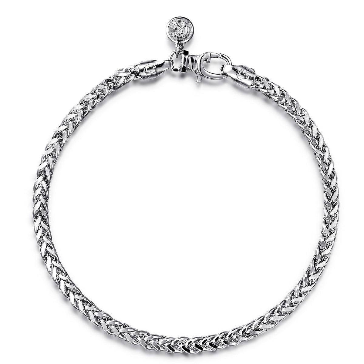 Gabriel & Co. Men's Solid Wheat Chain Bracelet