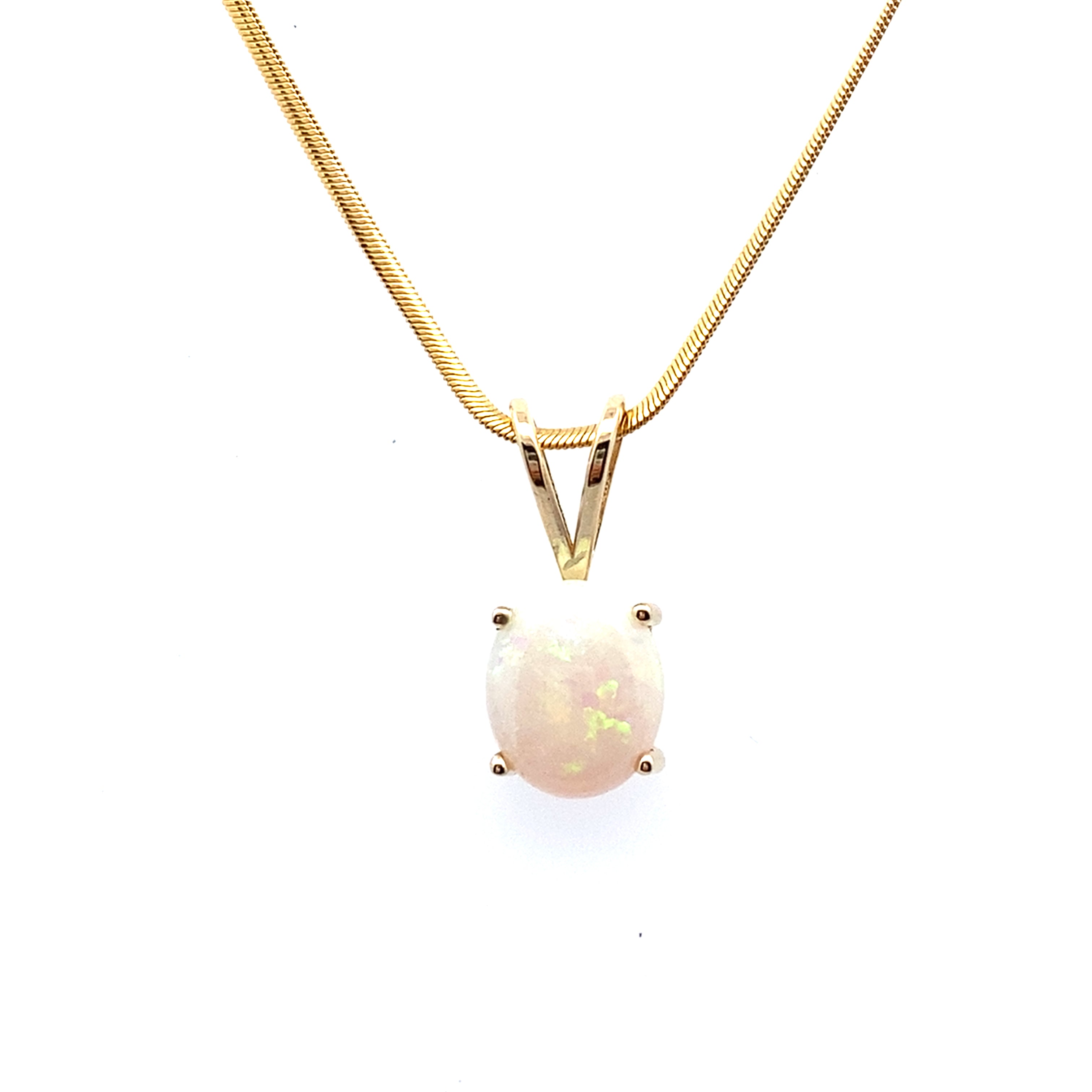 Opal Pendant Necklace