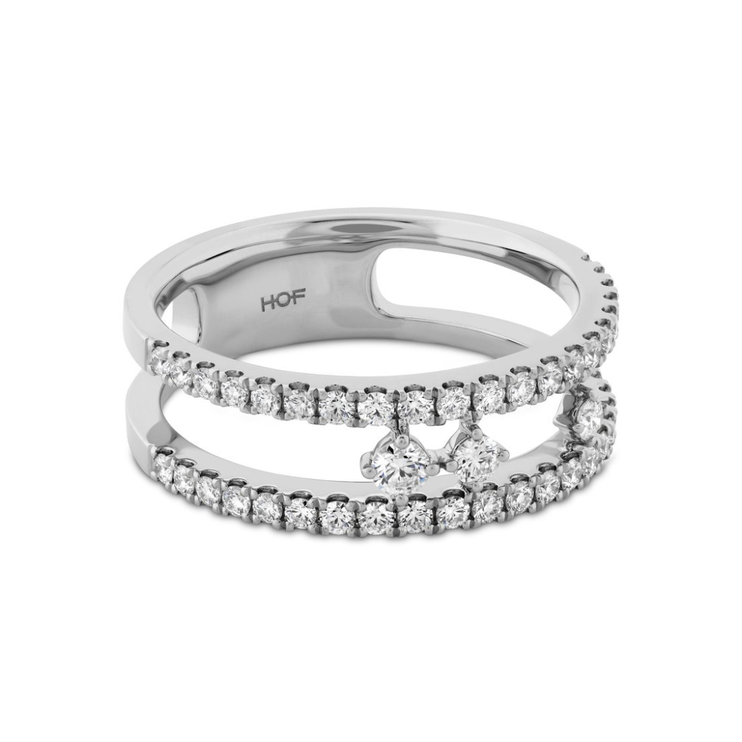 Hearts on Fire Grace Floating Diamond Right Hand Ring
