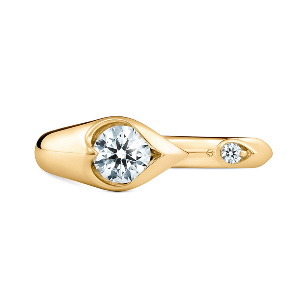 Hearts On Fire LU Open Droplet Diamond Ring