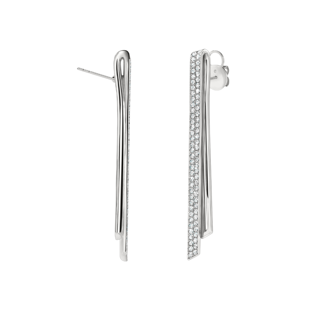 Hearts on Fire Inside/Out Diamond Stiletto Flip Earrings