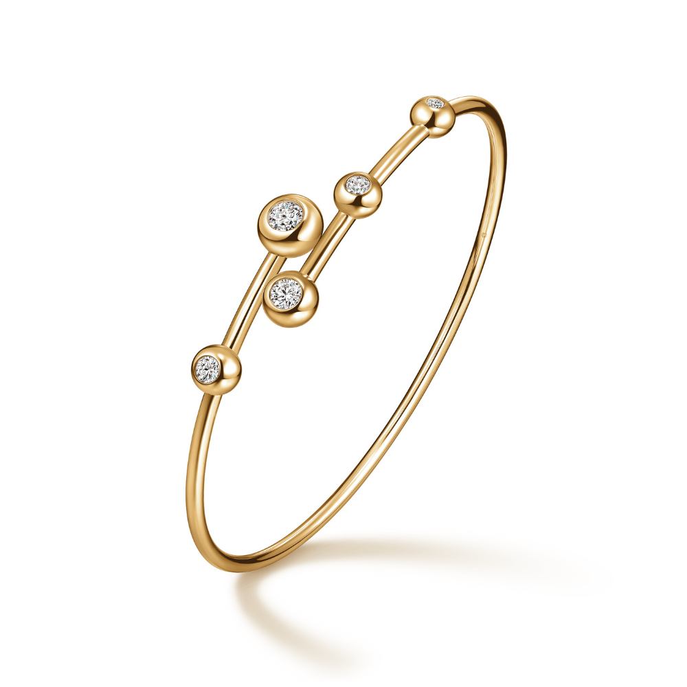 Hearts On Fire Dream Floating Flexi Bangle