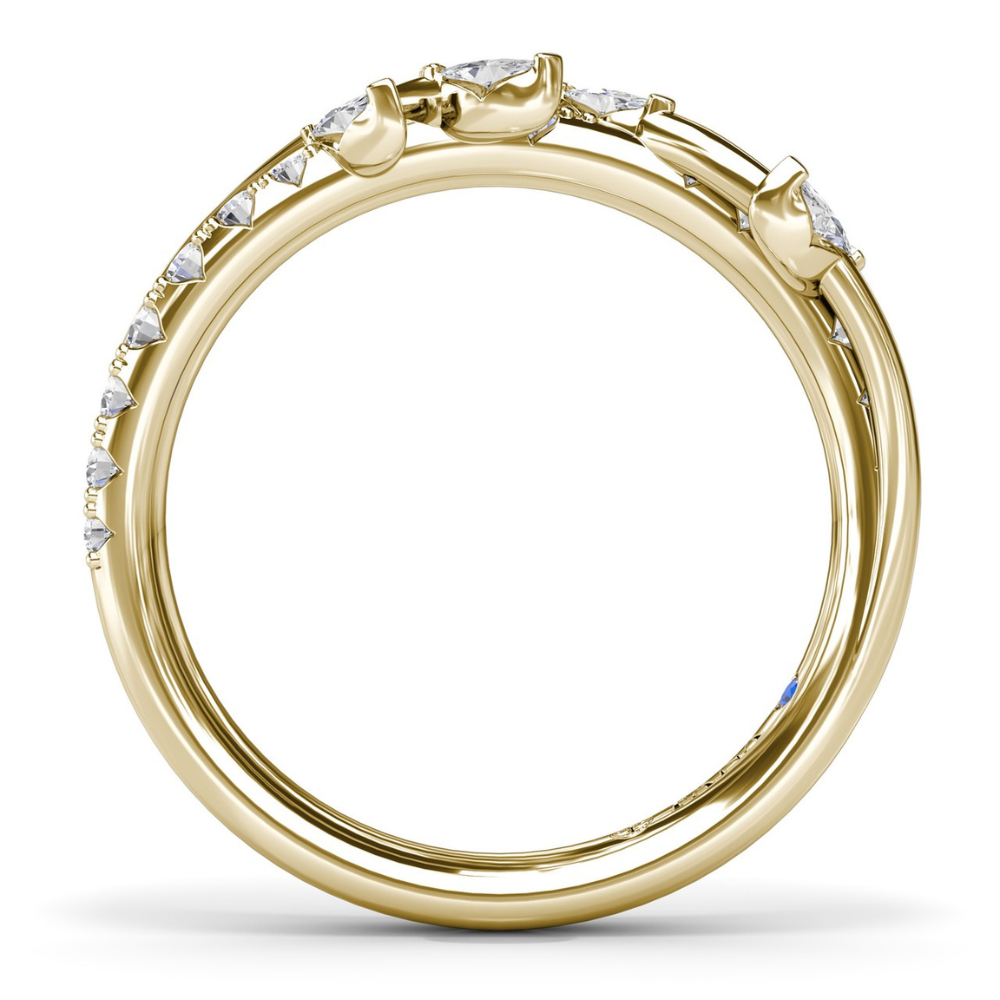 Fana Vine-Inspired Marquise and Round Diamond Band
