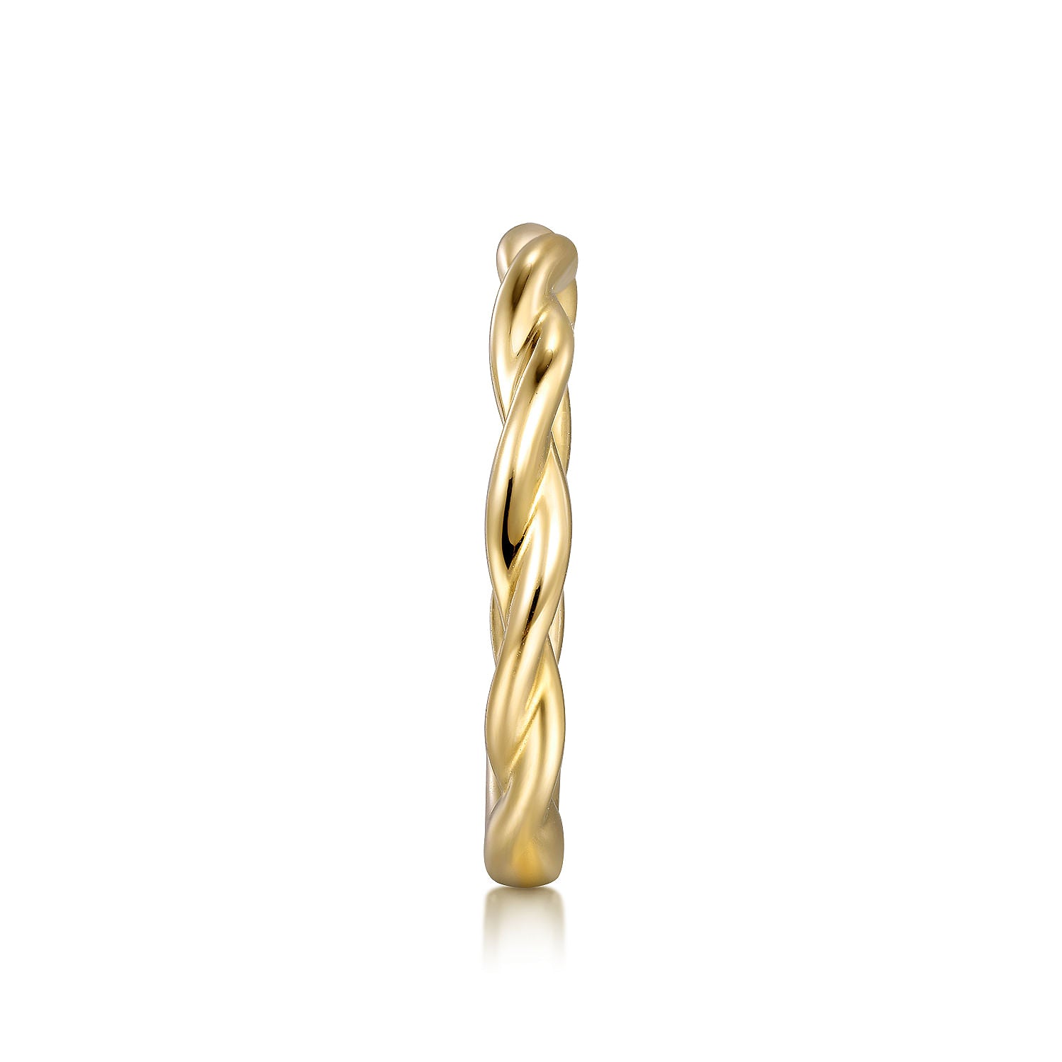 Gabriel & Co. Twist Gold Wedding Band