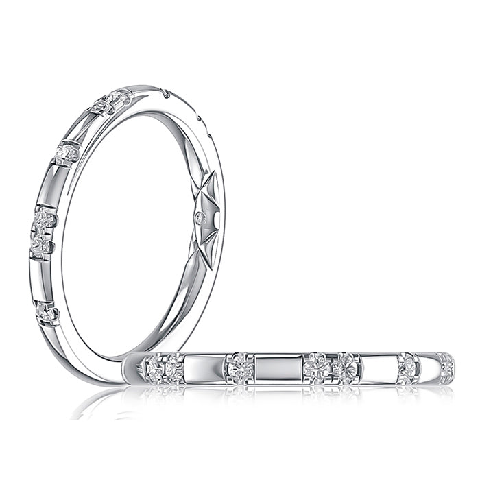A.Jaffe  Diamond Station Stackable Ring