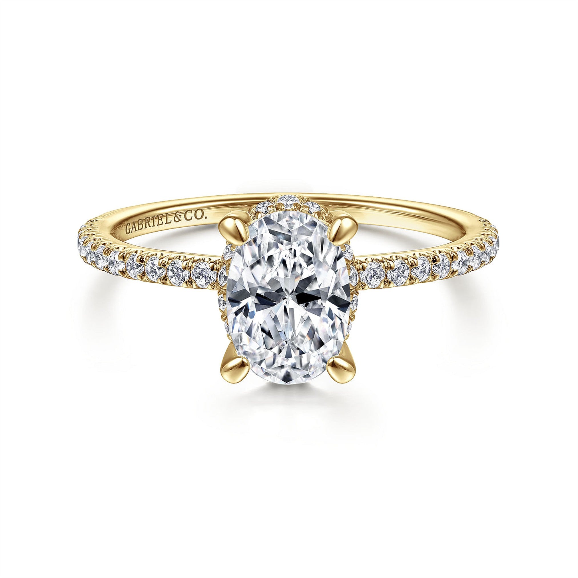 Gabriel & Co. Oval Diamond Engagement Ring Mounting