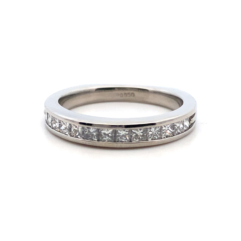 Channel-Set Princess-Cut Diamond Band